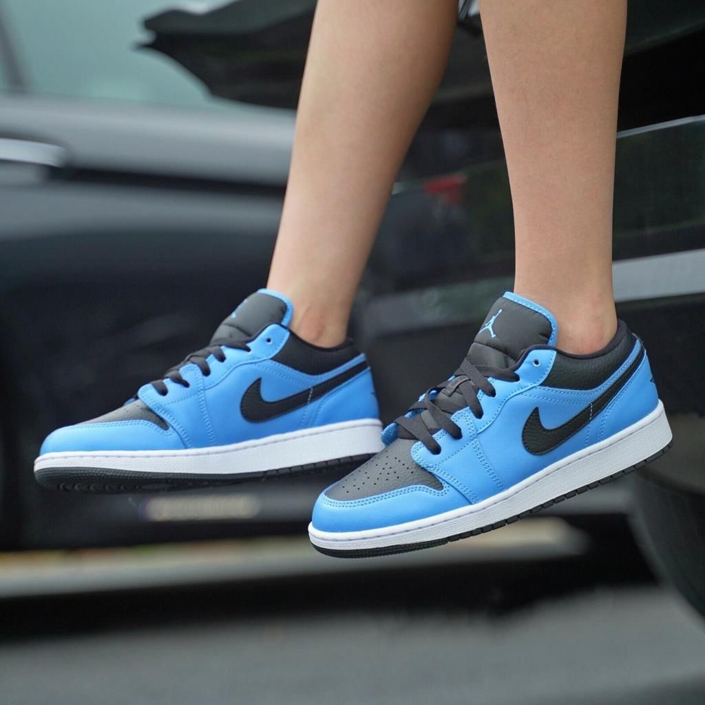 Air Jordan 1 Low University Blue Black (GS)
