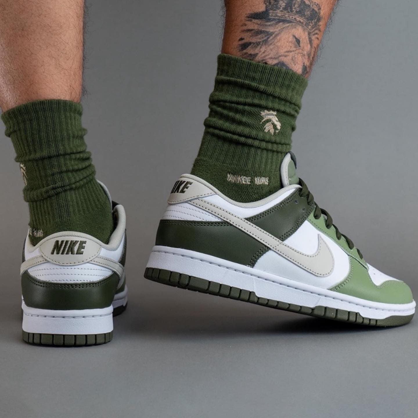 Nike Dunk Low White Olive
