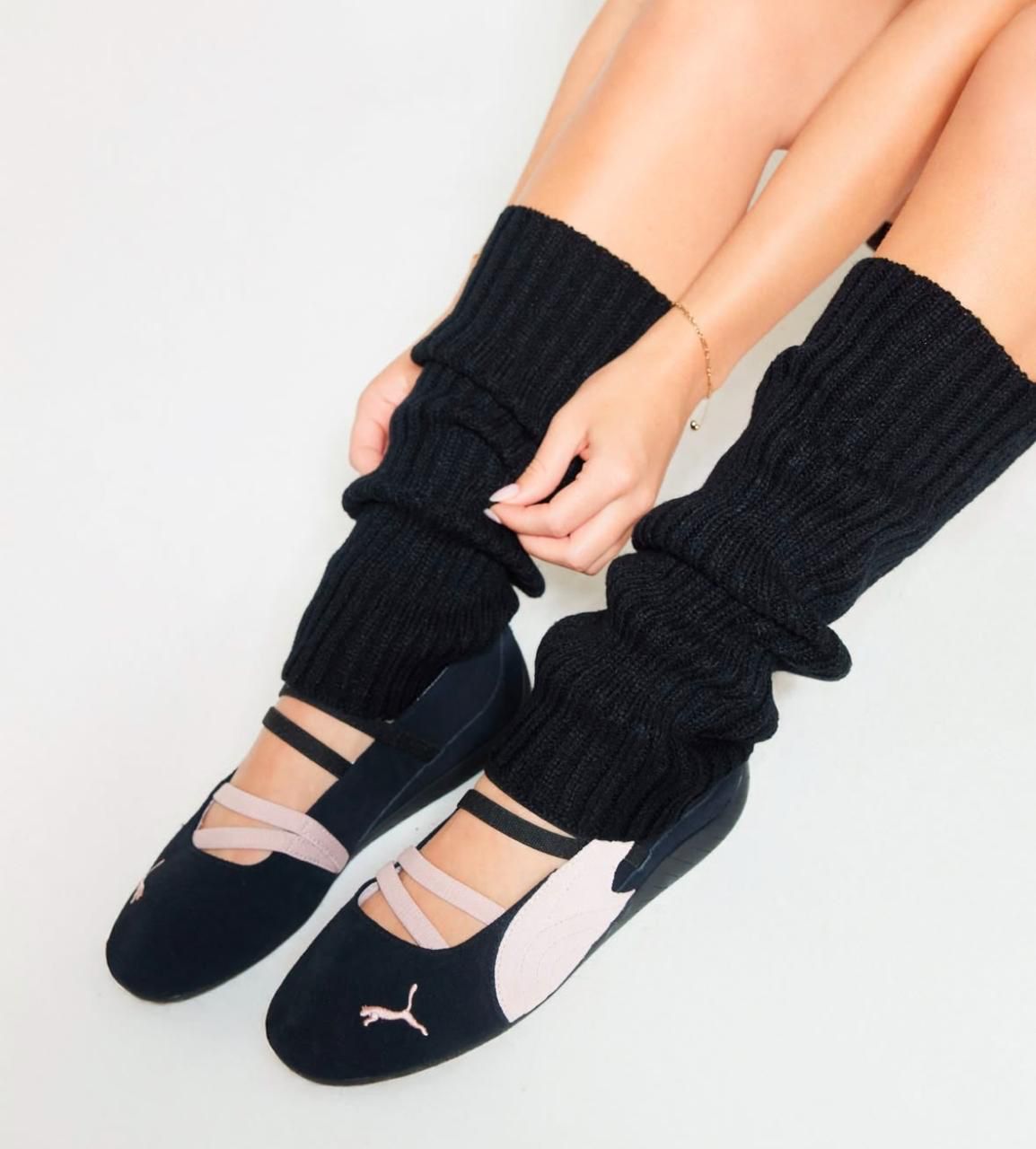 Puma Speedcat Ballet Black Mauve Mist shoes, Stylish Puma women's shoes, Comfortable ballet sneakers.