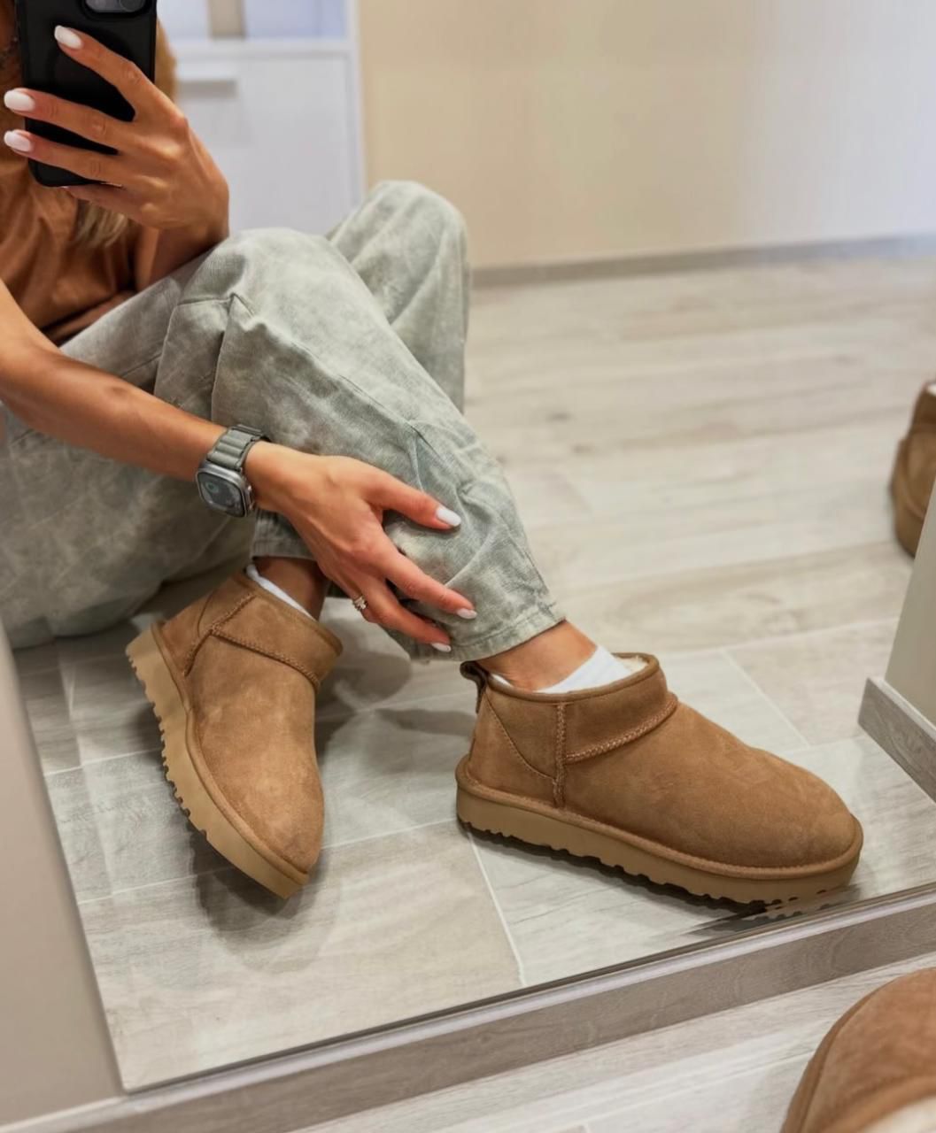 UGG Classic Ultra Mini Boot Chestnut.