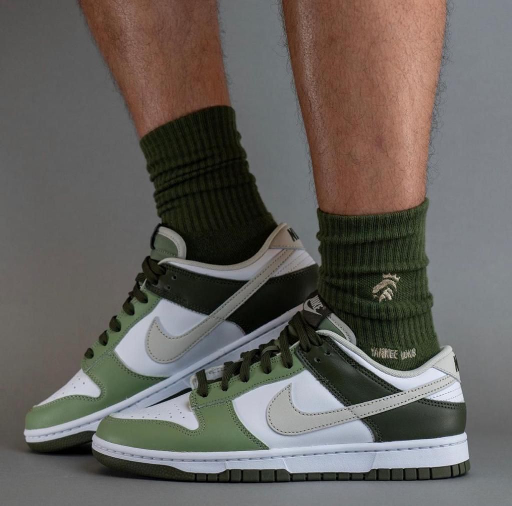 Nike Dunk Low White Olive