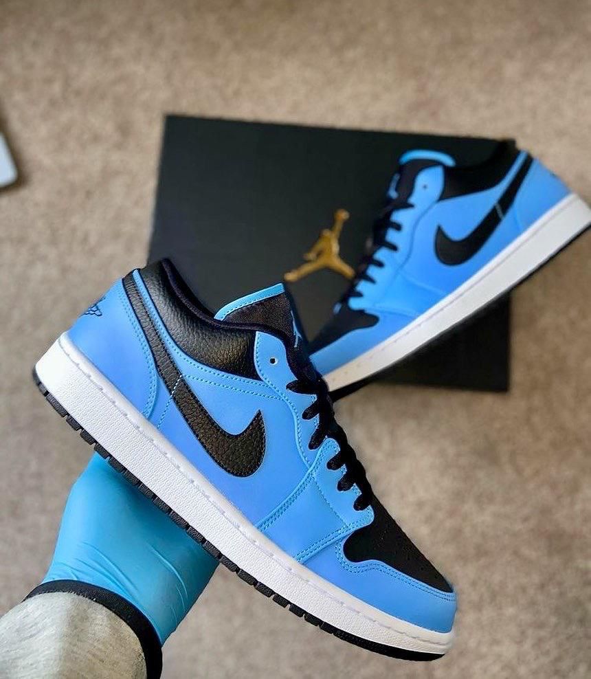 Air Jordan 1 Low University Blue Black (GS)