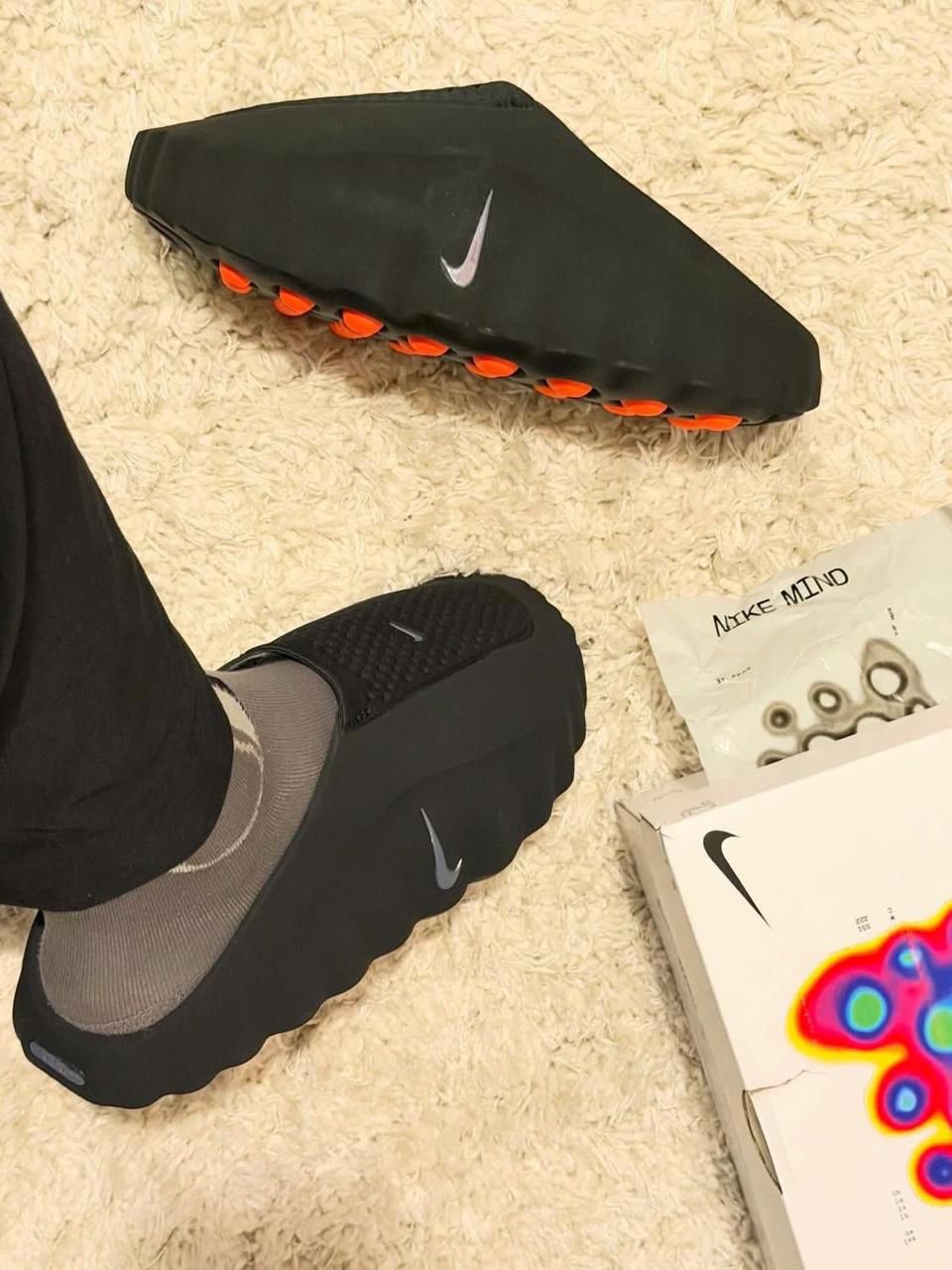 Nike Mind 001 Slide Black Chrome