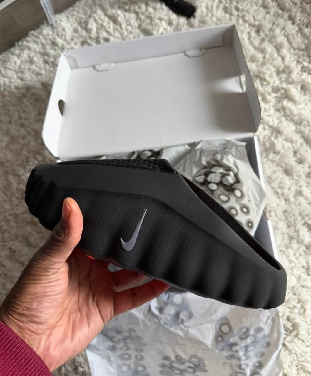 Nike Mind 001 Slide Black Chrome