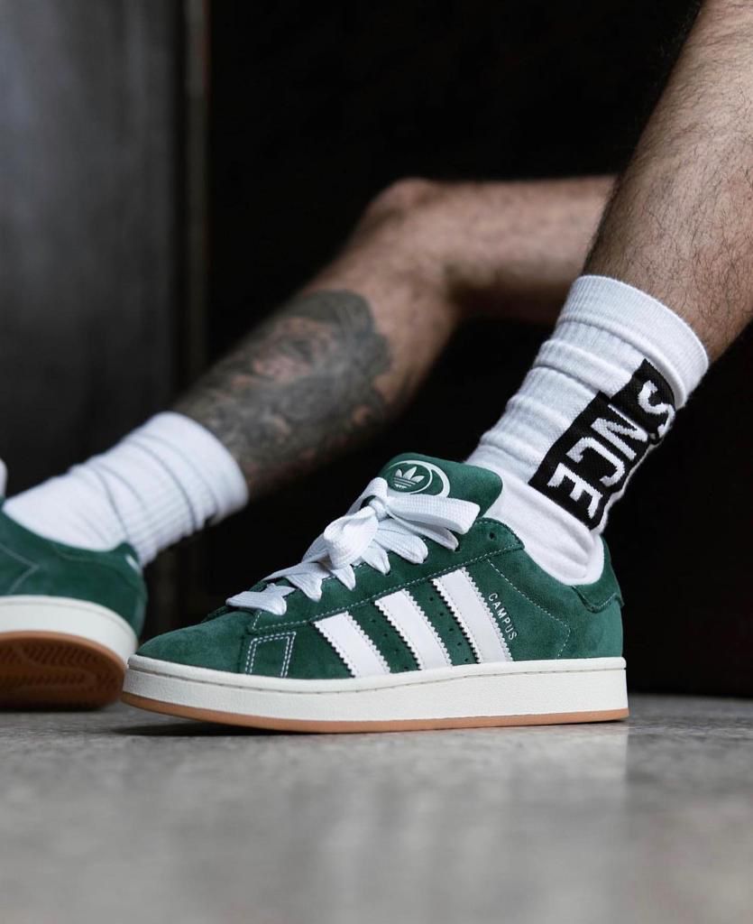 Adidas Campus 00s Dark Green Cloud White