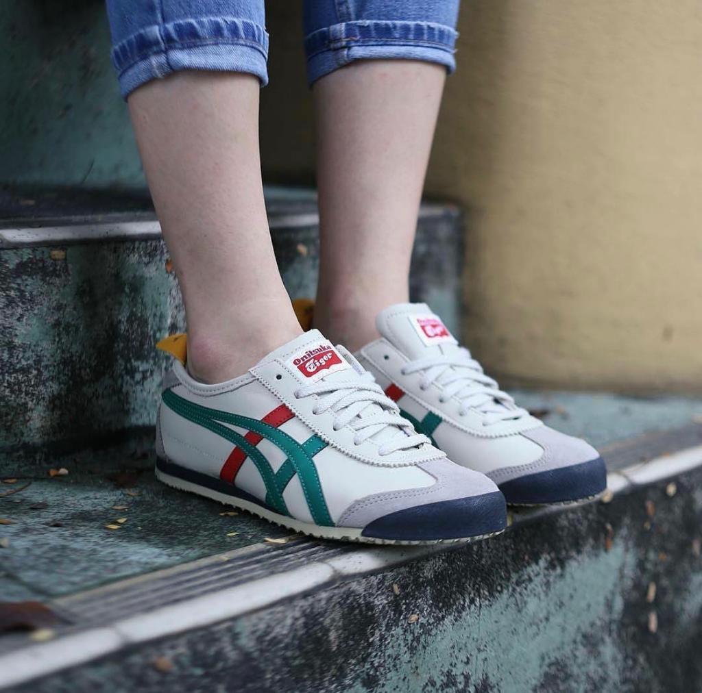 Onitsuka Tiger Mexico 66 Birch Green Red Yellow