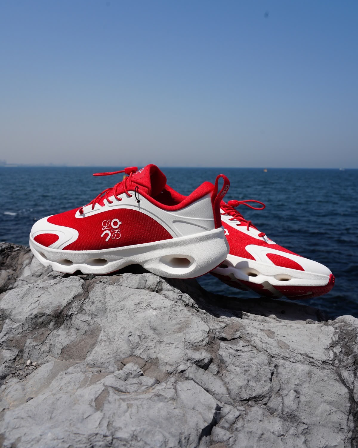 LOEWE x On Running Cloudsolo - Eggshell (Black/Taupe/Red)