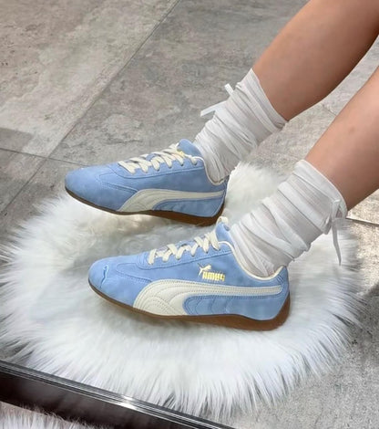 Puma Speedcat Faded Sneakers in Sky Blue